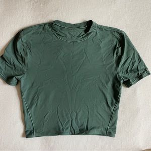 Wundermost Ultra-Soft Nulu Crewneck Cropped T-Shirt